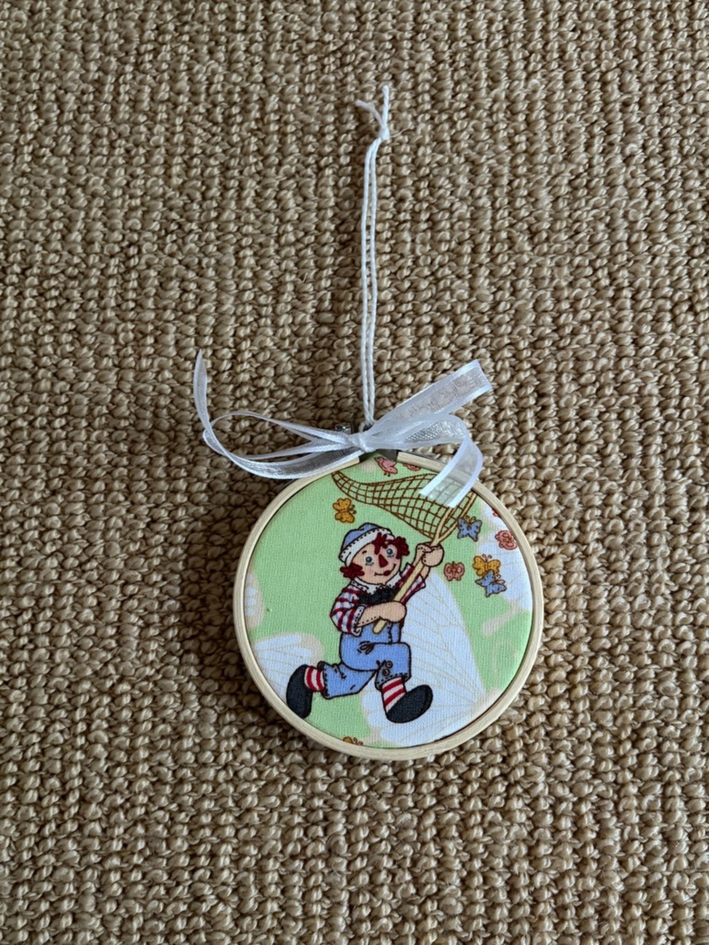 Raggedy Andy Themed Christmas Tree Ornament